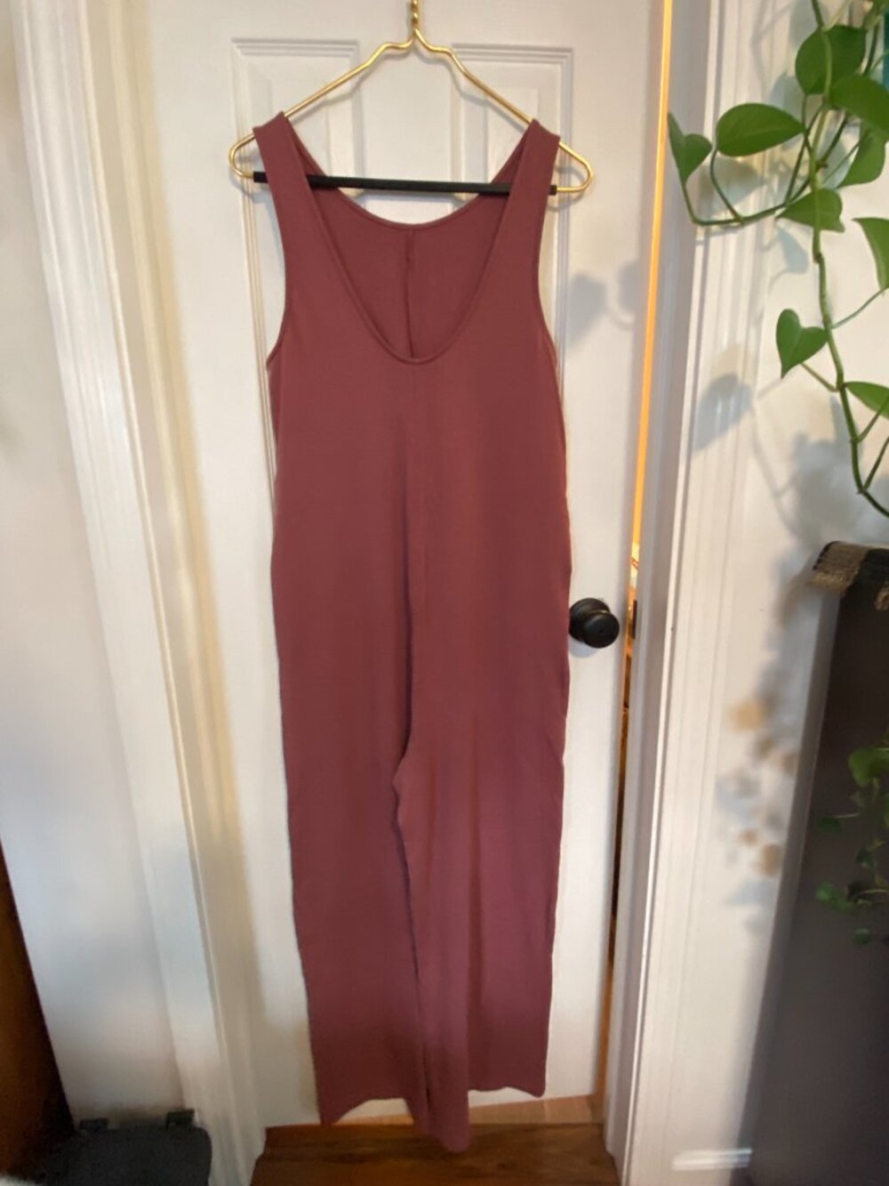 Fabletics Mauve Tank Jumpsuit